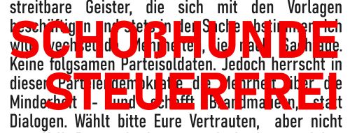 schosshunde steuerfrei
